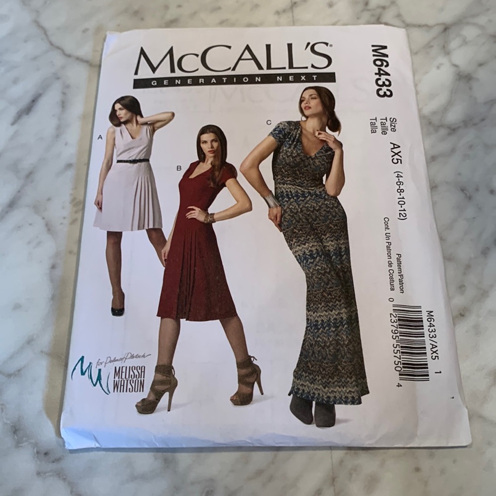 McCall’s 6433 dress pattern